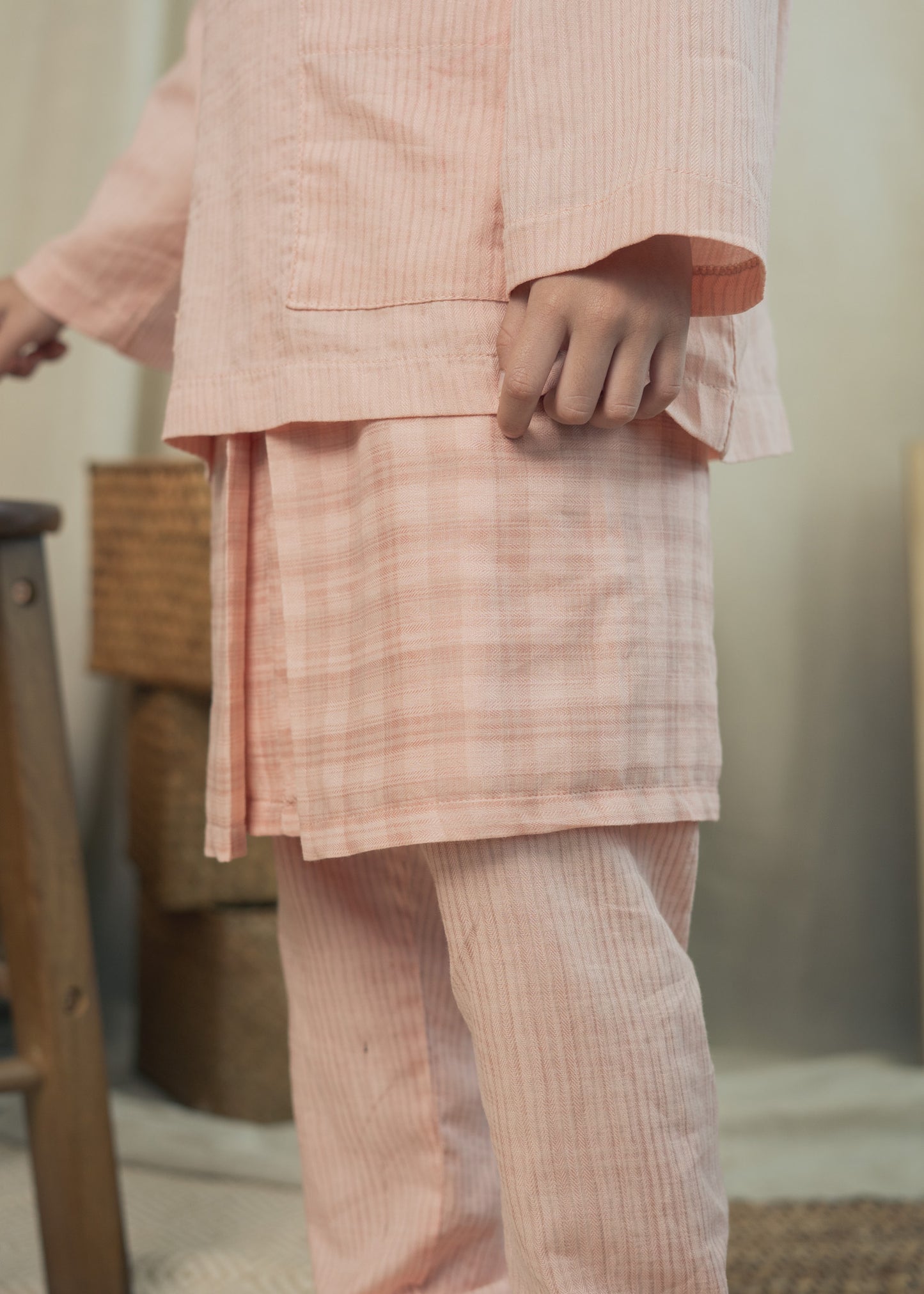 Miko Boys Baju Melayu - Peach