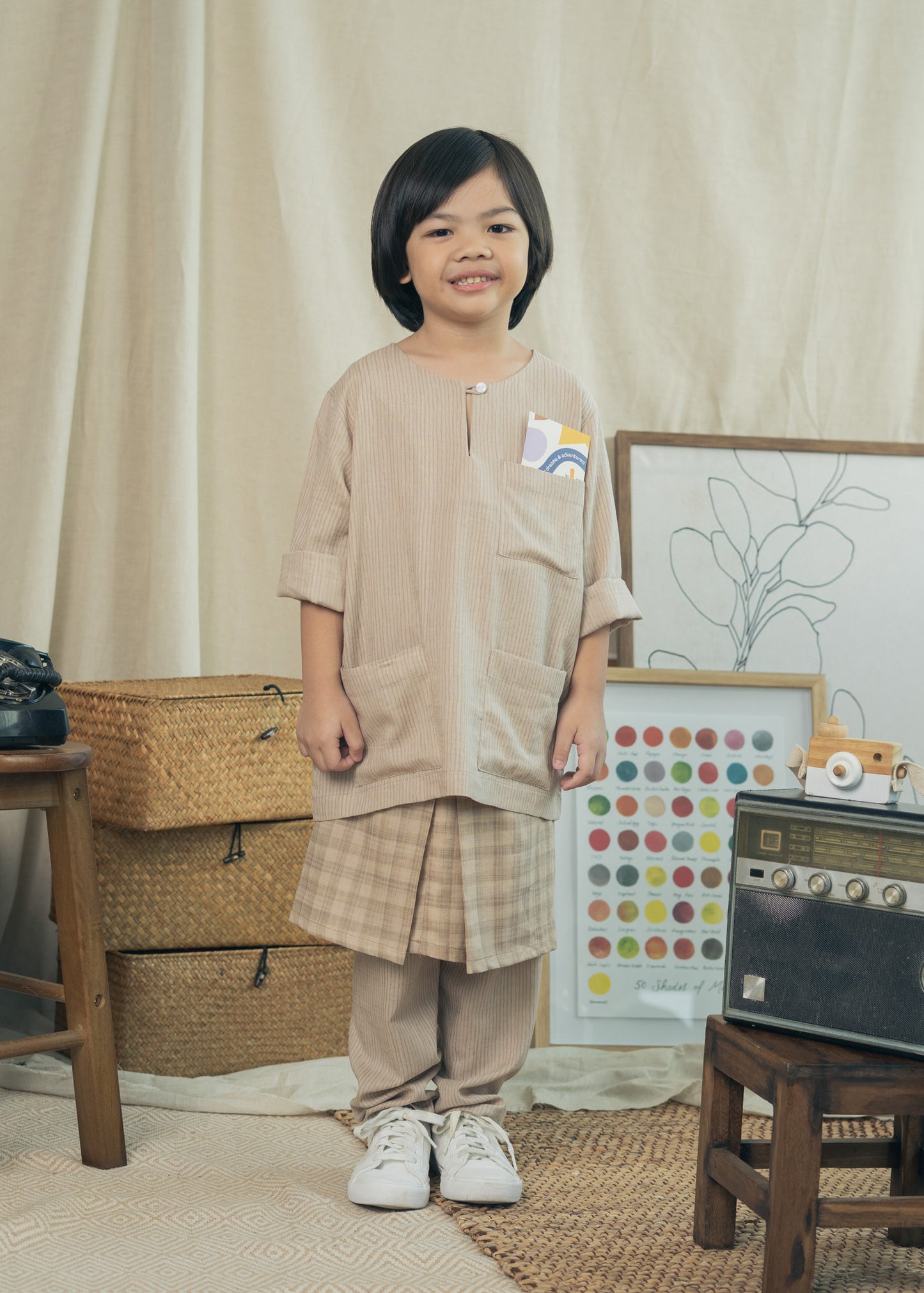 Miko Boys Baju Melayu - Brown