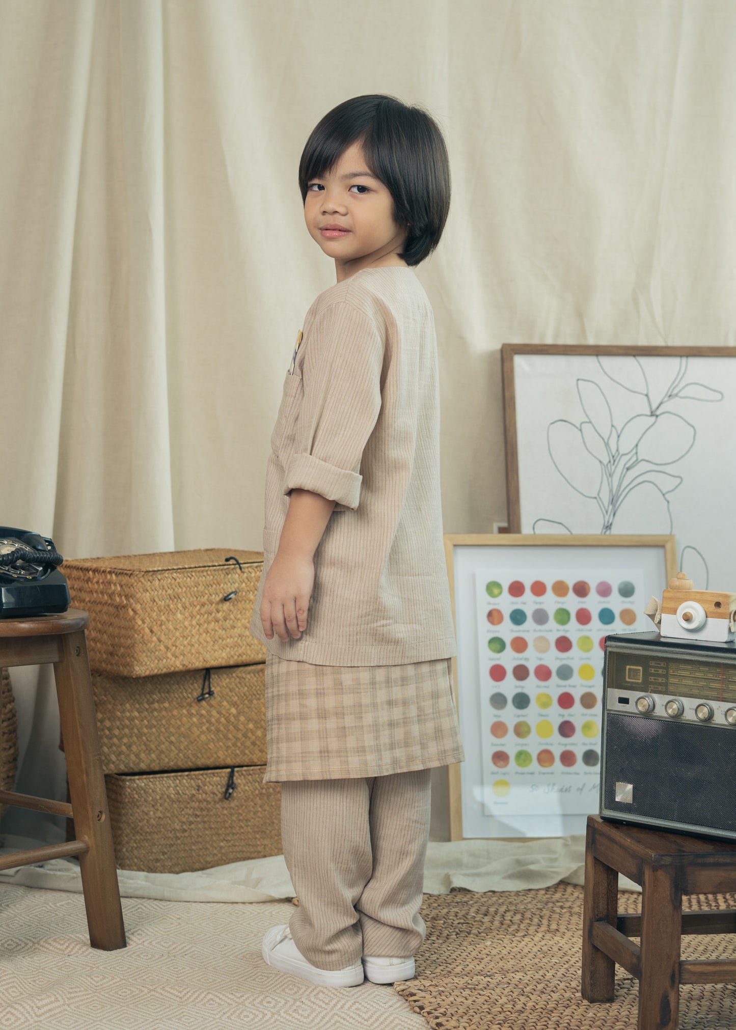 Miko Boys Baju Melayu - Brown