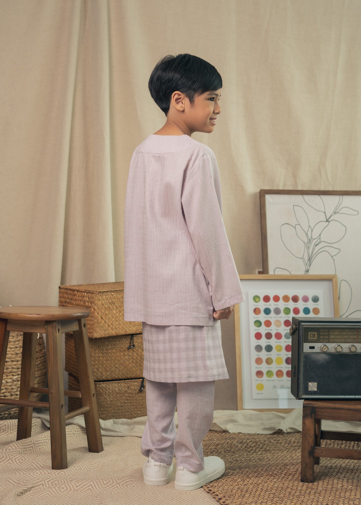 Miko Boys Baju Melayu - Lavender