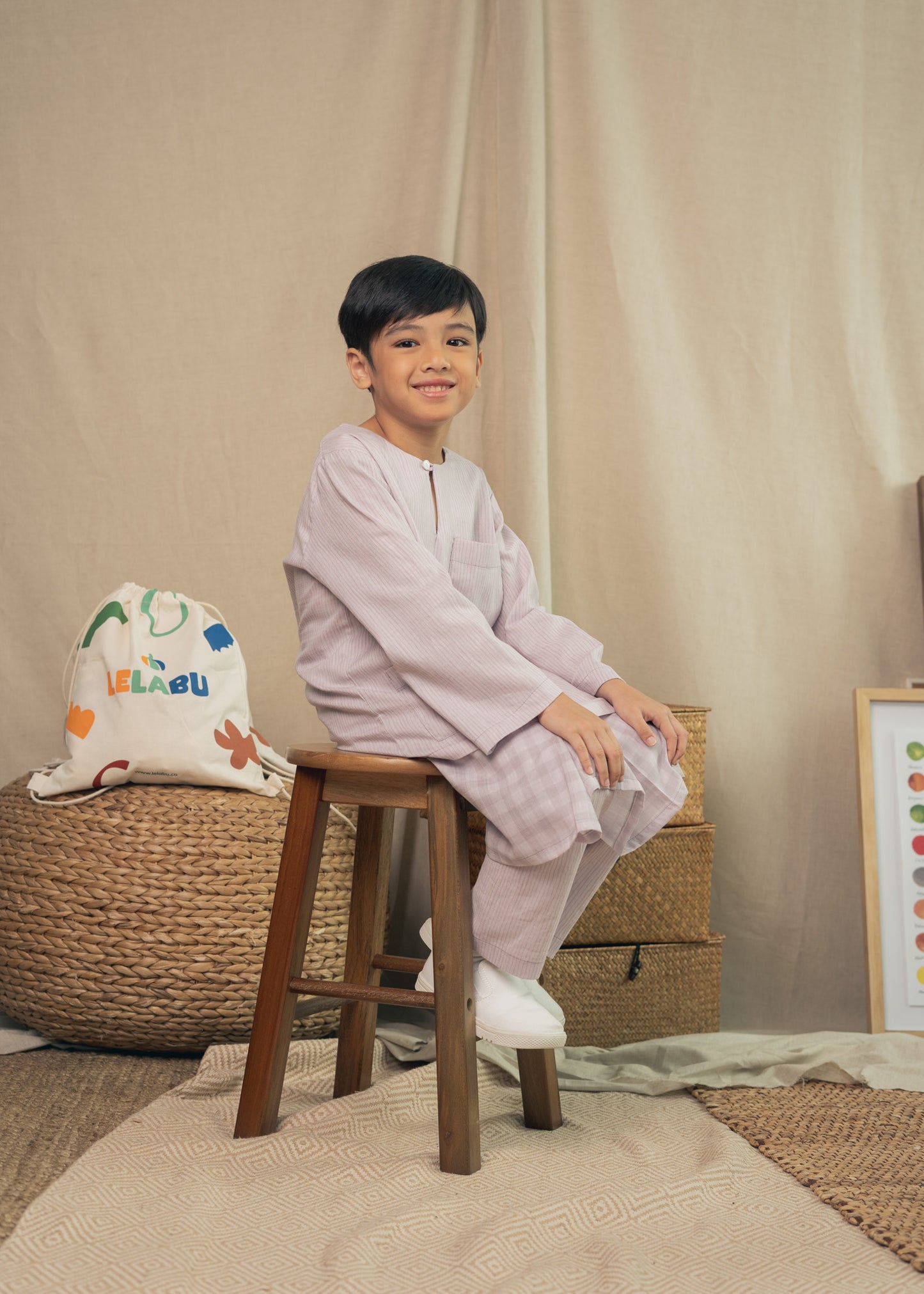 Miko Boys Baju Melayu - Lavender