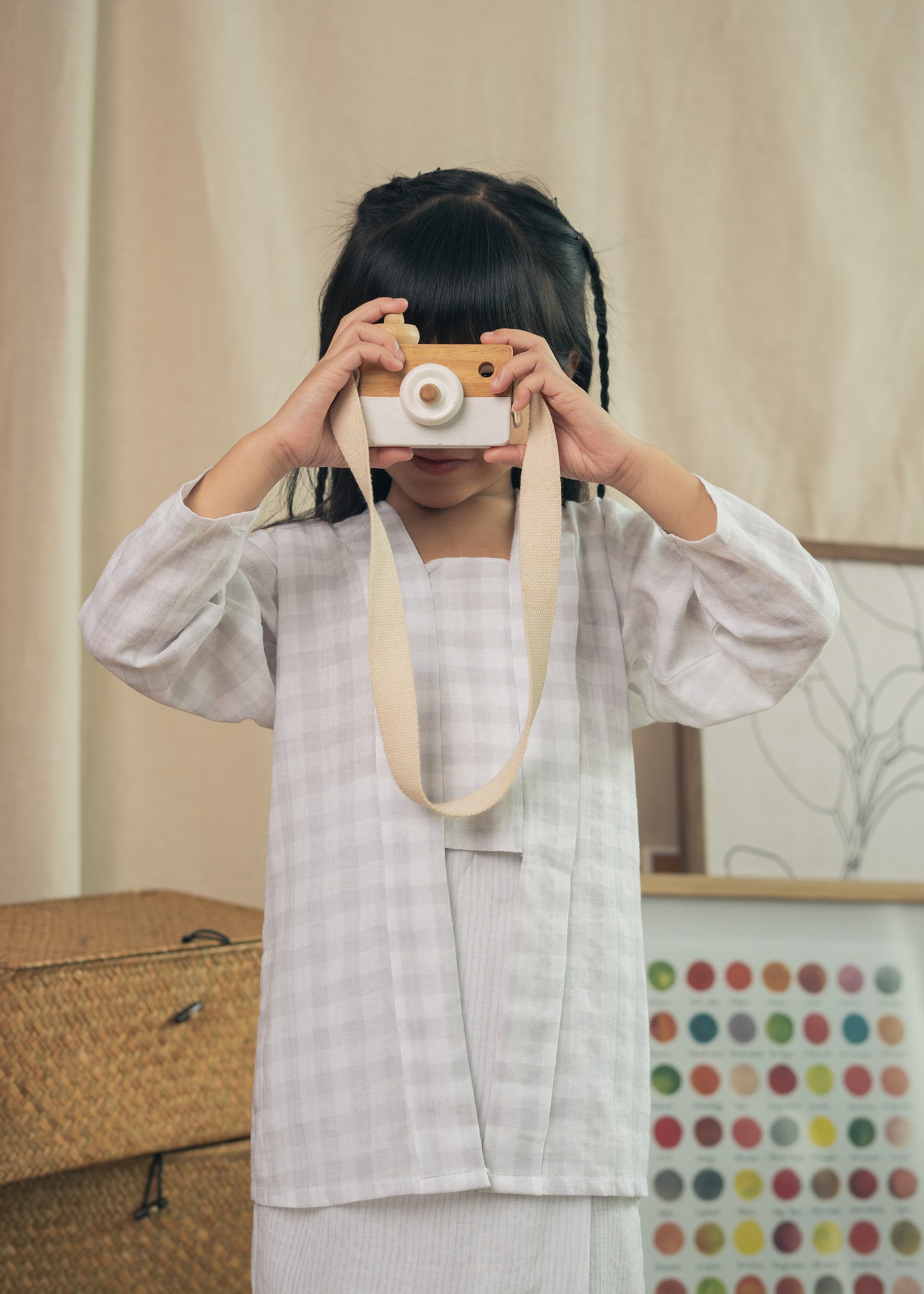 Miko Girls Kebaya - White